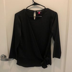 Vince Camuto black tie top